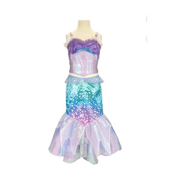 Disney The Little Mermaid Ariel's 2 Piece Mermaid Halloween Costume NEW IN BAG - Picture 6 of 7